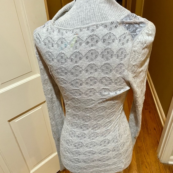 Free People Grey Lace Turtleneck - Picture 4 of 10